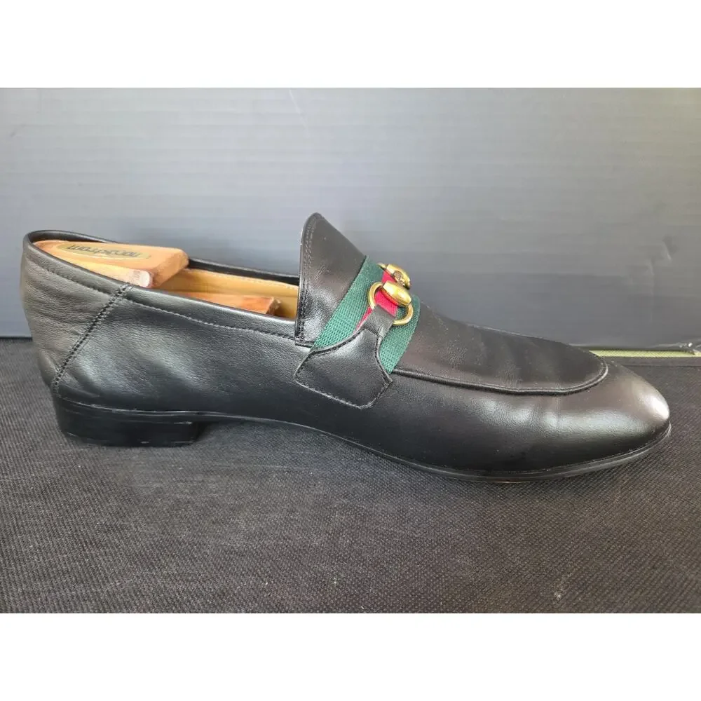 GUCCI HORSEBIT LEATHER LOAFERS SIZE 45 EU, US12